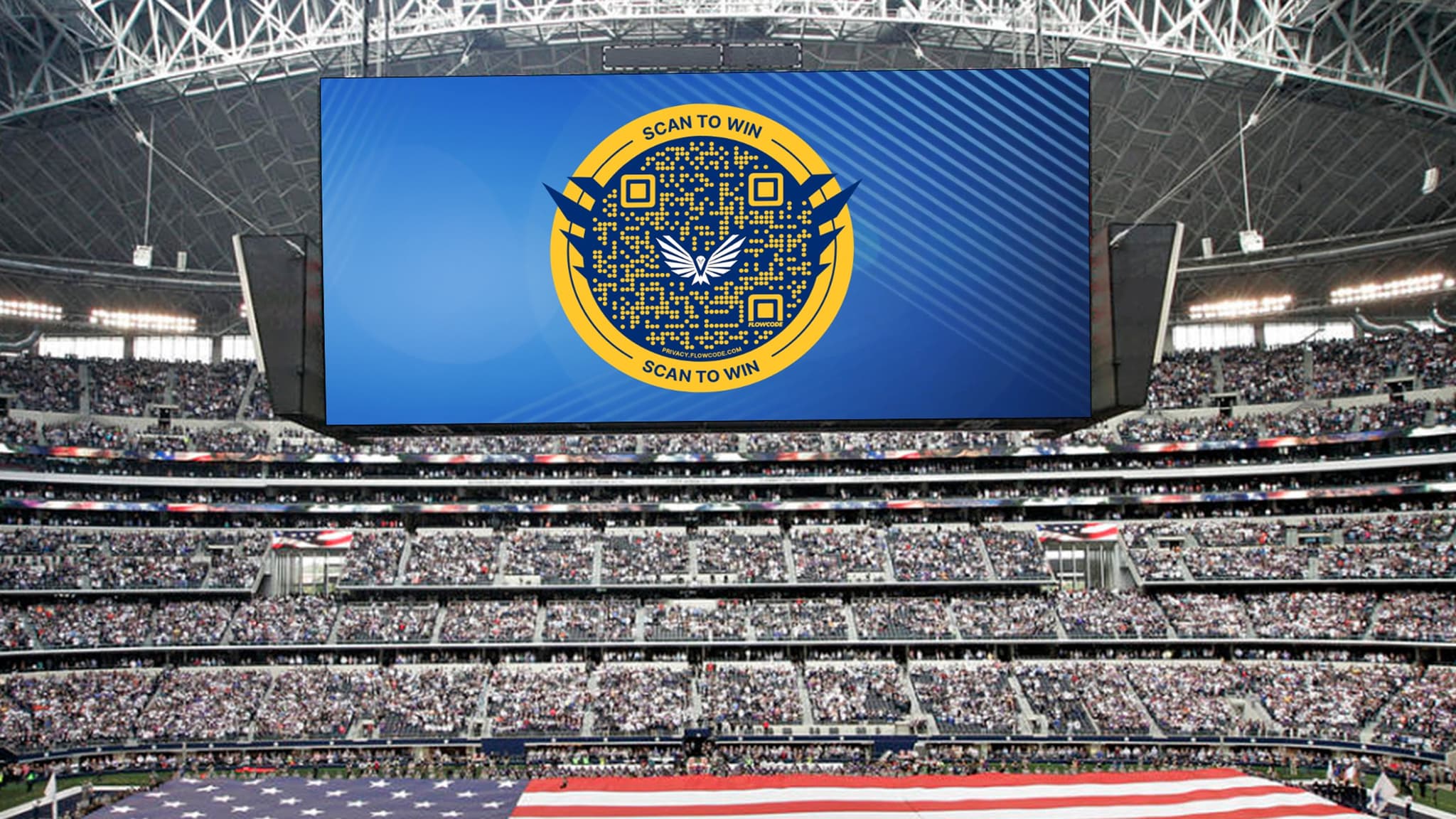 Sports venue with Flowcode activations